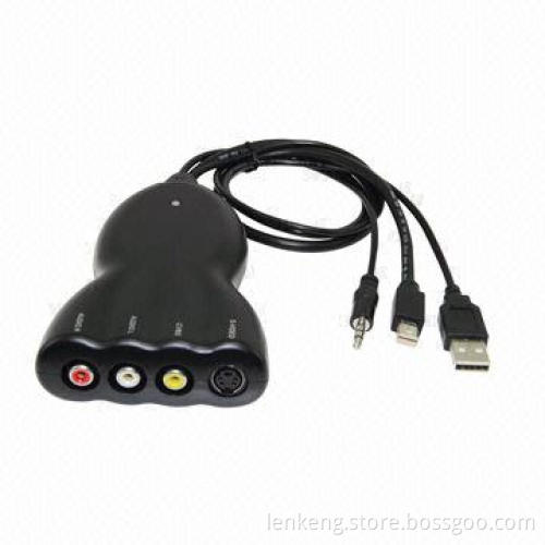 Display Port to AV Converter, Supports Plug-and-play Function, 5V DC Power Supply